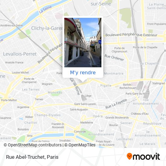 Rue Abel-Truchet plan