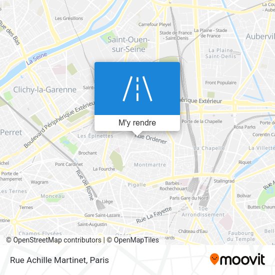 Rue Achille Martinet plan