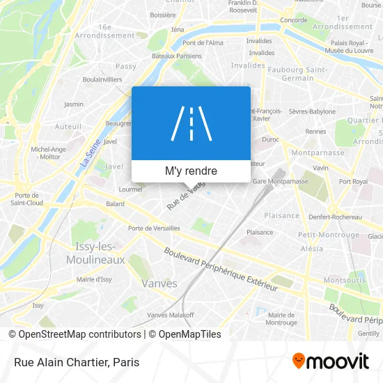 Rue Alain Chartier plan