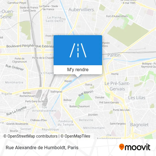 Rue Alexandre de Humboldt plan