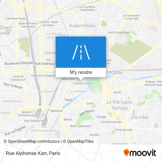 Rue Alphonse Karr plan