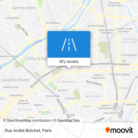 Rue André Bréchet plan