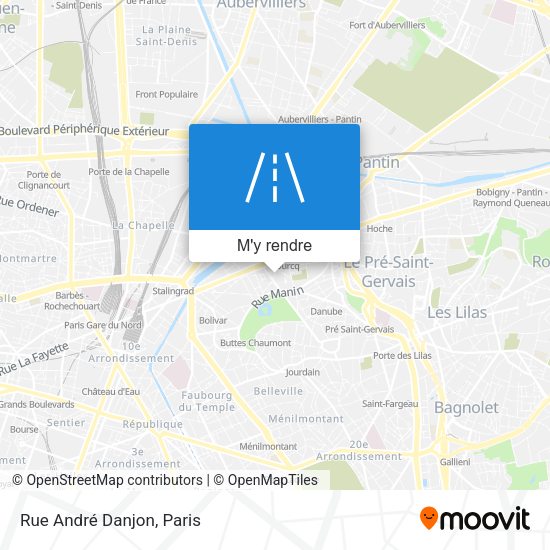 Rue André Danjon plan