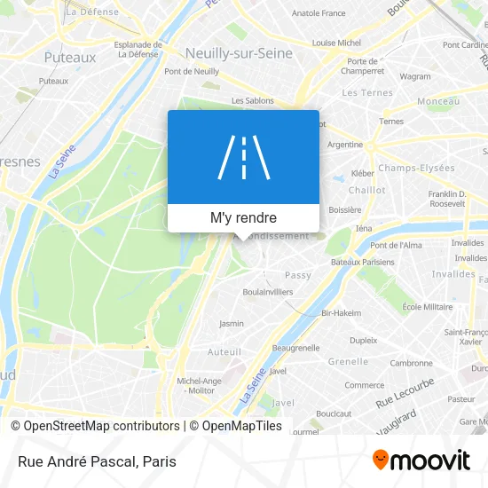 Rue André Pascal plan