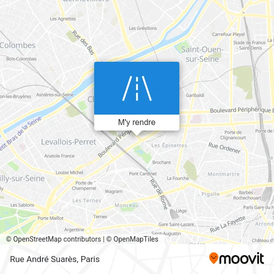 Rue André Suarès plan