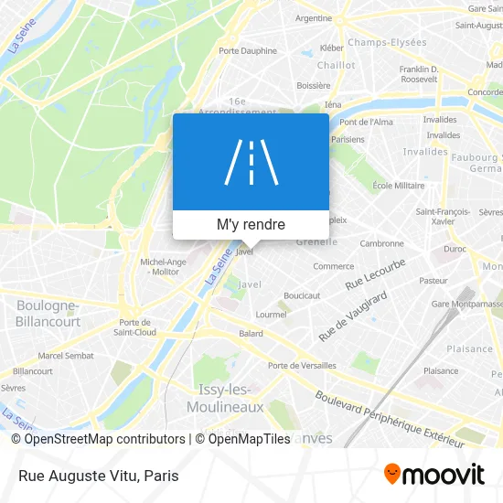 Rue Auguste Vitu plan