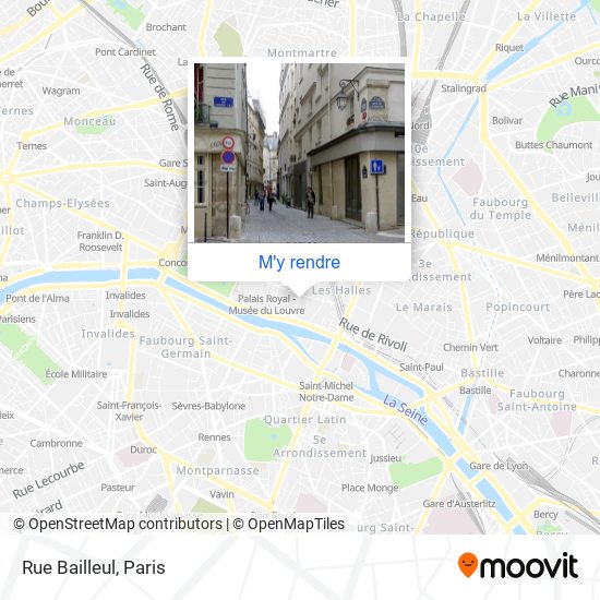 Rue Bailleul plan