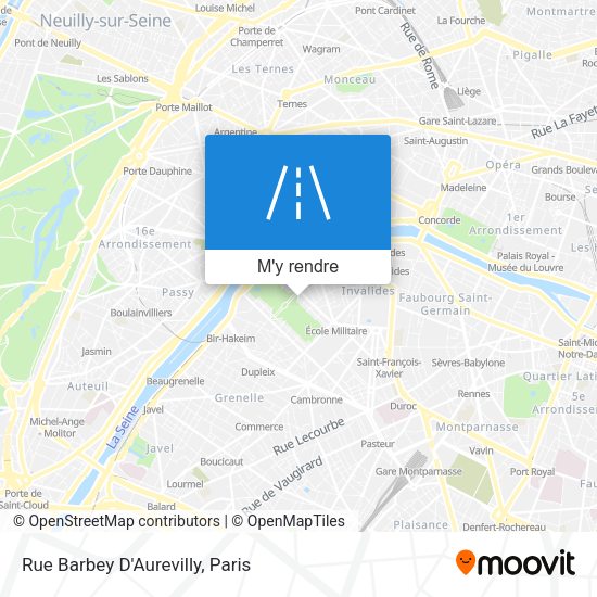 Rue Barbey D'Aurevilly plan