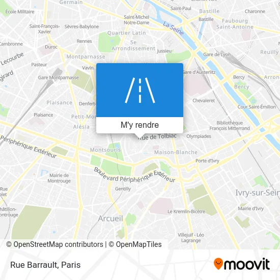 Rue Barrault plan