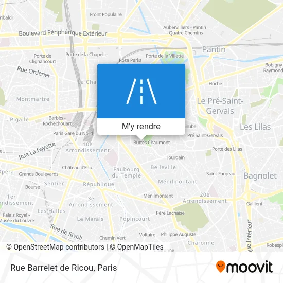 Rue Barrelet de Ricou plan
