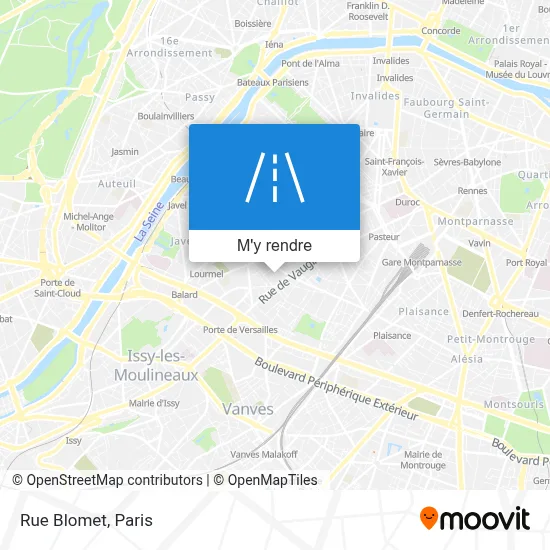 Rue Blomet plan
