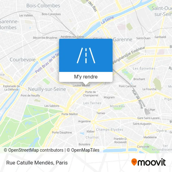 Rue Catulle Mendès plan