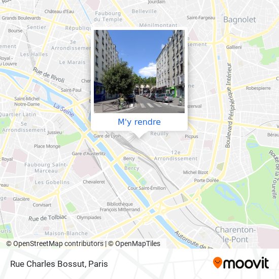 Rue Charles Bossut plan