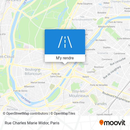 Rue Charles Marie Widor plan