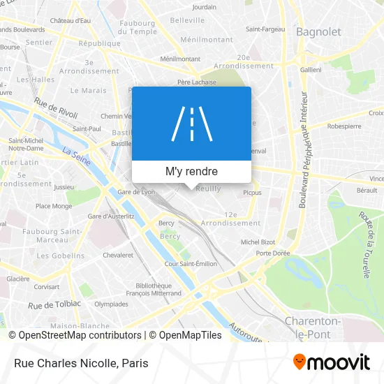 Rue Charles Nicolle plan