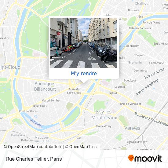 Rue Charles Tellier plan