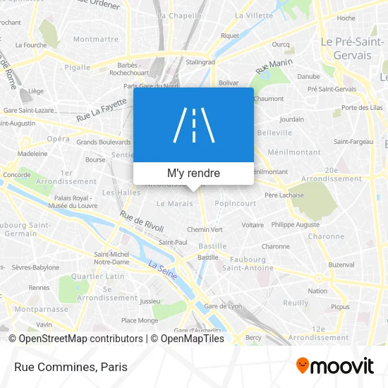 Rue Commines plan