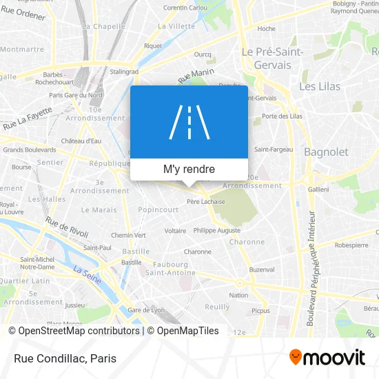 Rue Condillac plan