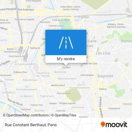 Rue Constant Berthaut plan