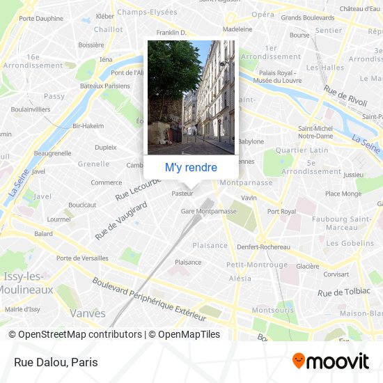 Rue Dalou plan