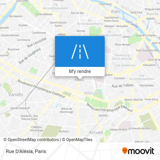 Rue D'Alésia plan