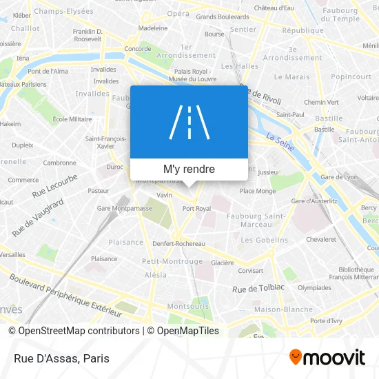 Rue D'Assas plan