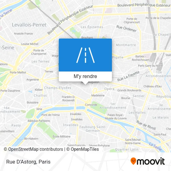 Rue D'Astorg plan