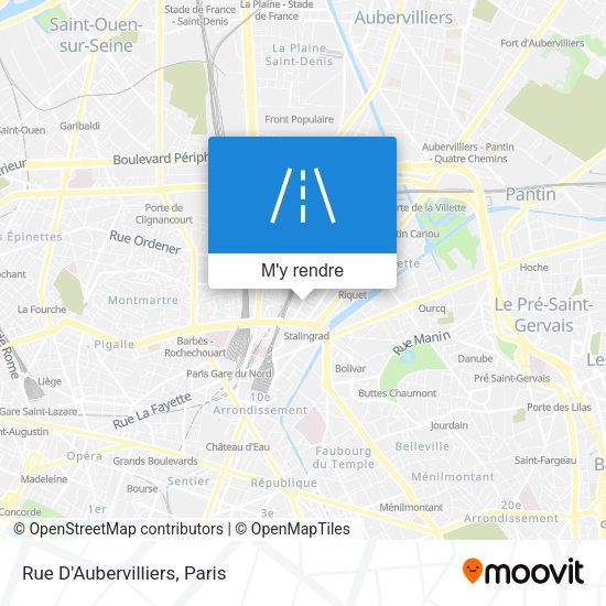Rue D'Aubervilliers plan