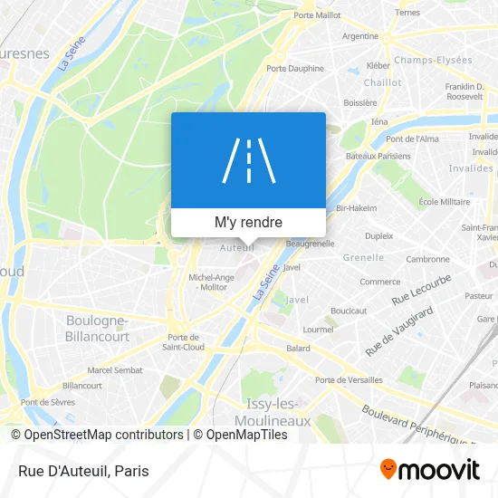 Rue D'Auteuil plan