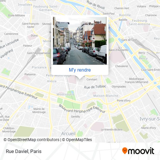 Rue Daviel plan