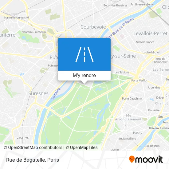 Rue de Bagatelle plan