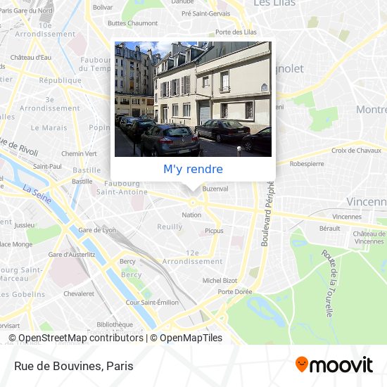 Rue de Bouvines plan