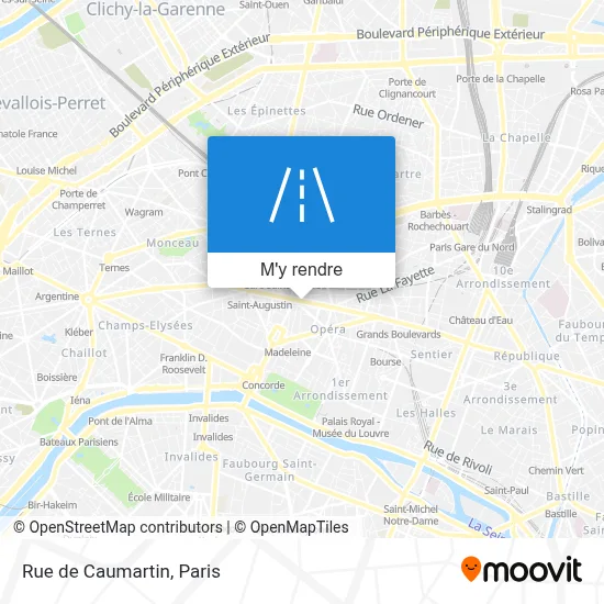 Rue de Caumartin plan