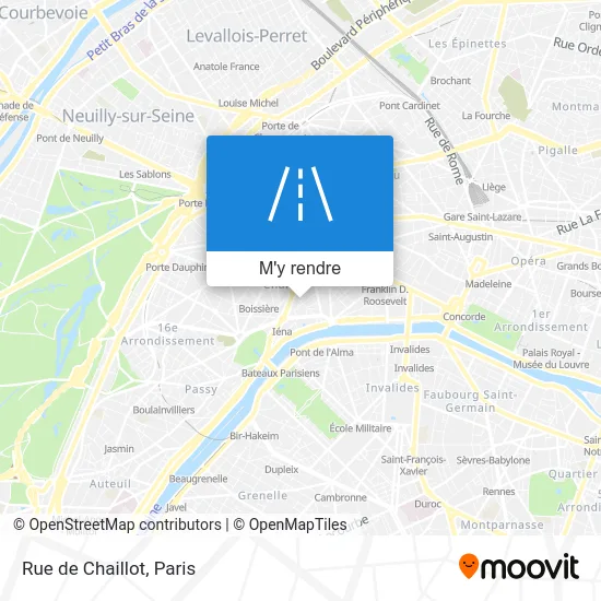 Rue de Chaillot plan