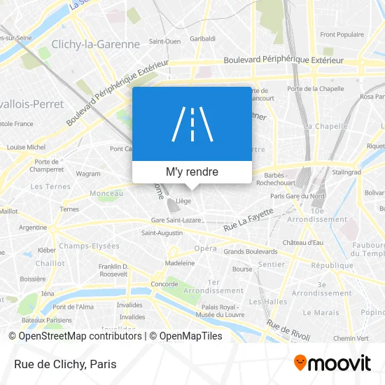 Rue de Clichy plan