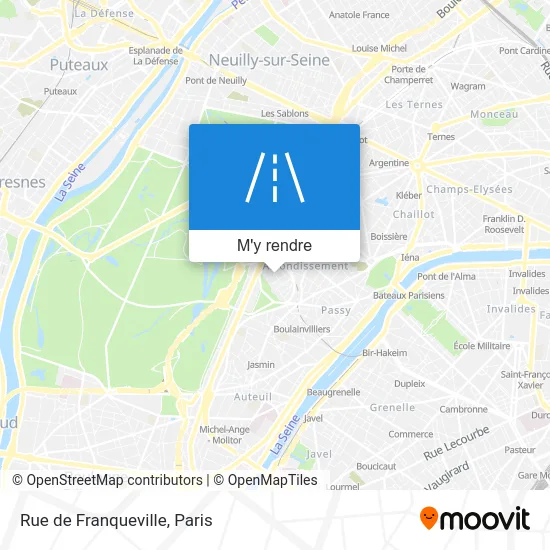 Rue de Franqueville plan