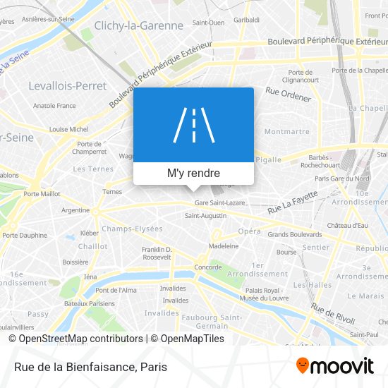 Rue de la Bienfaisance plan