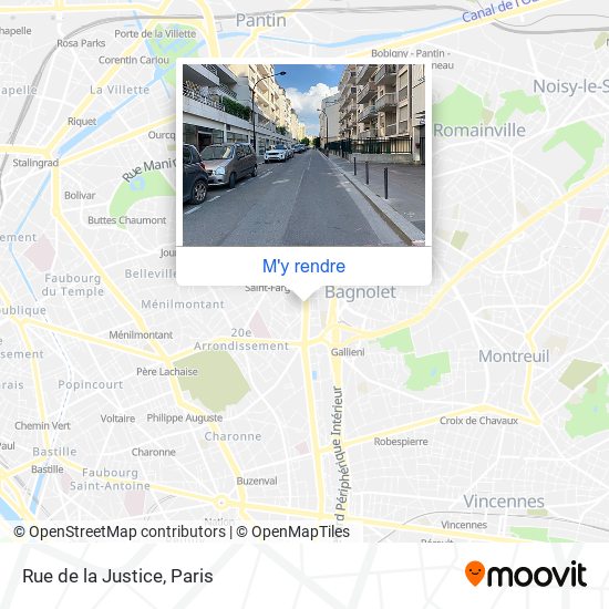 Rue de la Justice plan