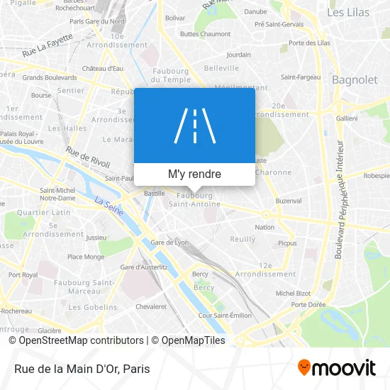 Rue de la Main D'Or plan