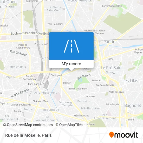 Rue de la Moselle plan