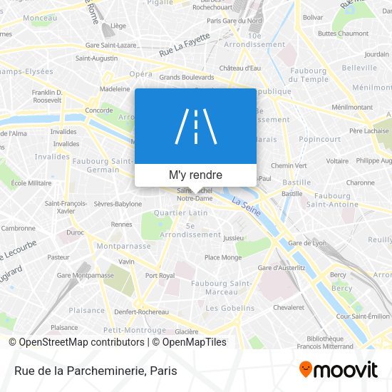 Rue de la Parcheminerie plan