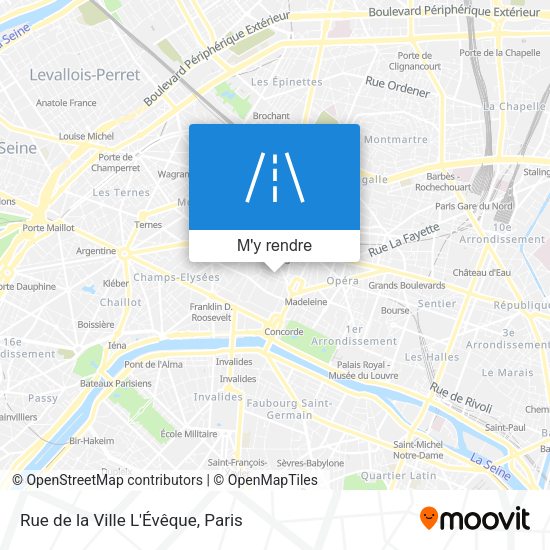 Rue de la Ville L'Évêque plan