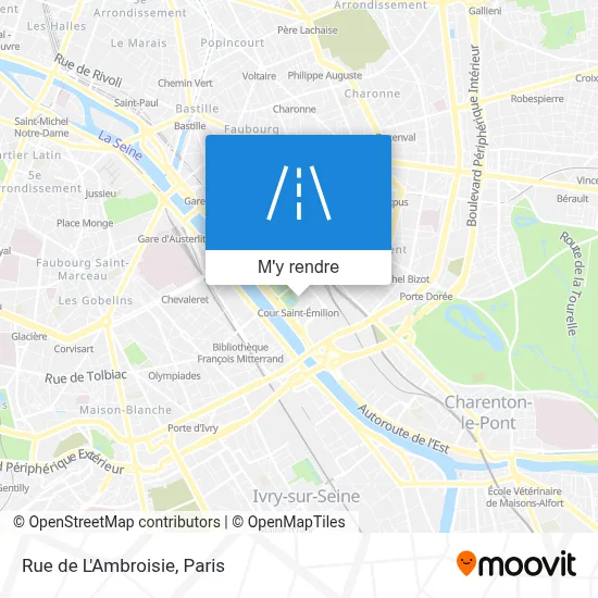 Rue de L'Ambroisie plan