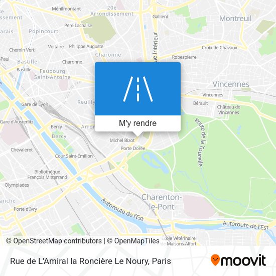 Rue de L'Amiral la Roncière Le Noury plan