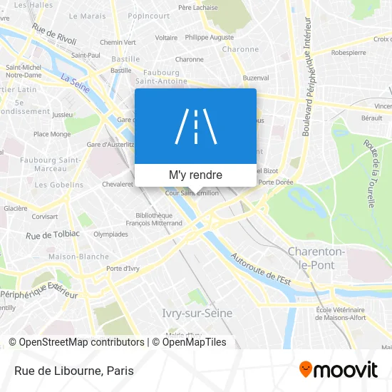 Rue de Libourne plan