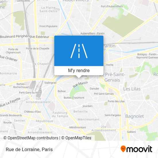 Rue de Lorraine plan