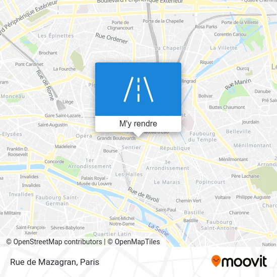 Rue de Mazagran plan