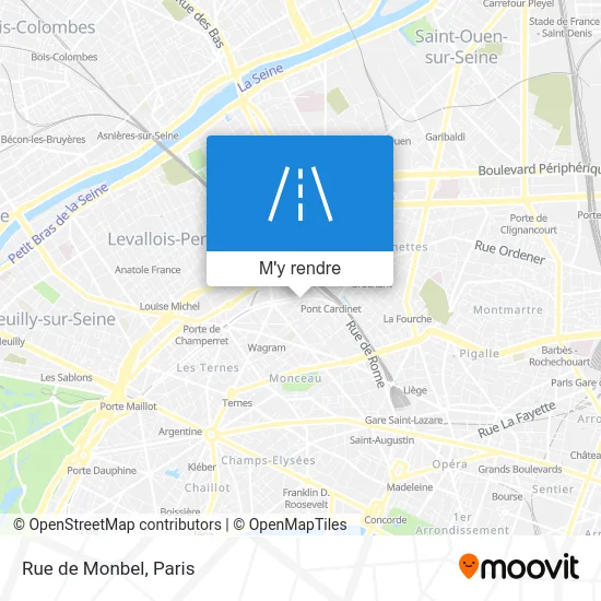 Rue de Monbel plan