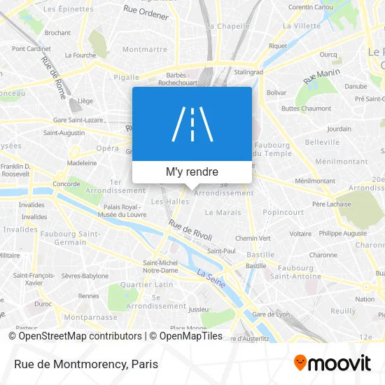 Rue de Montmorency plan