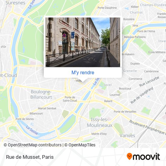 Rue de Musset plan